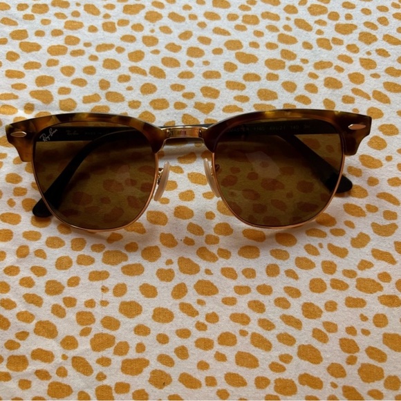 Ray-Ban Clubmaster Fleck Sunglasses with case - Picture 1 of 5